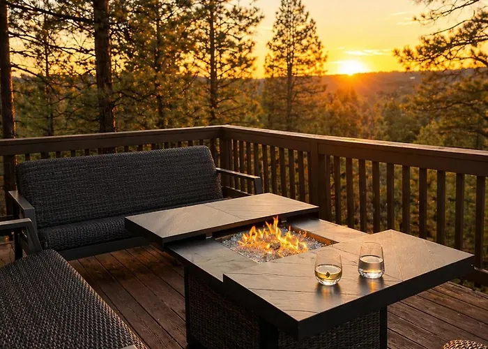 Sunset-view A-frame Sleeps 12 Dog Friendly Chalet *